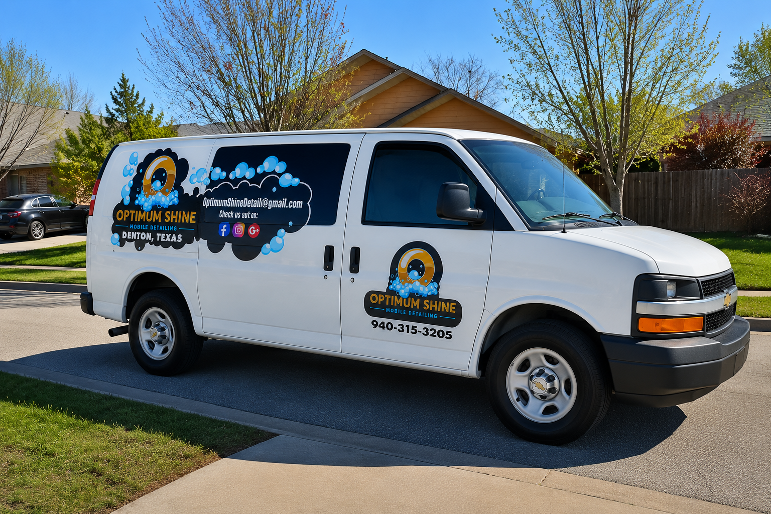 Optimum Shine Mobile Detailing van